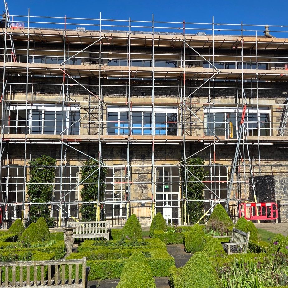 scaffolding services, spire wrap